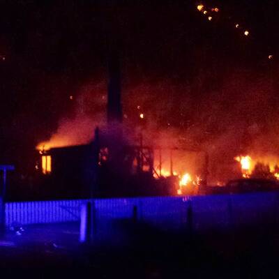 Brand in Laerdalsöyri 