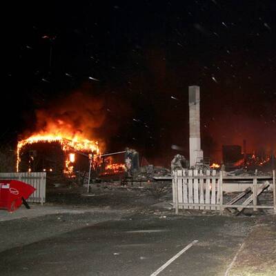 Brand in Laerdalsöyri 
