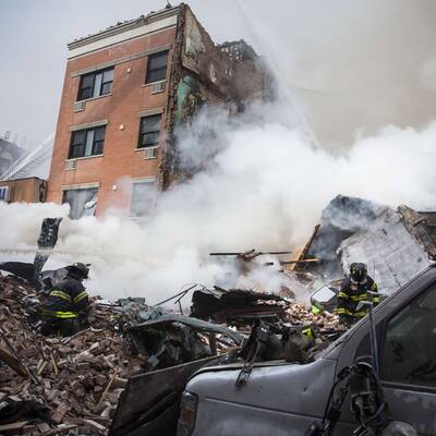 Explosionen in New York - Häuser stürzten ein 