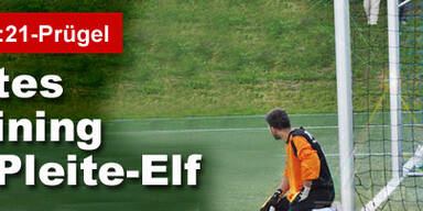 Erstes Training für Pleite-Elf
