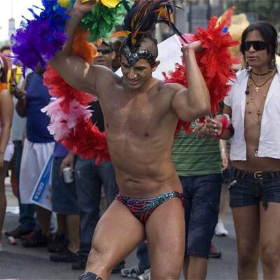 Mega-Schwulenparade in Sao Paolo