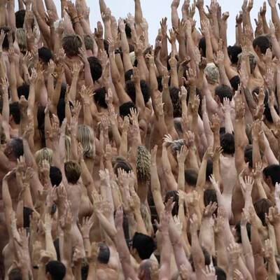 Nackte vor der Oper von Sydney