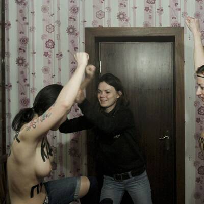 So bereiteten sich die Aktivistinnen für ihren Protest vor