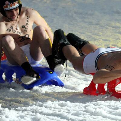 Nacktrodeln-WM in Braunlage