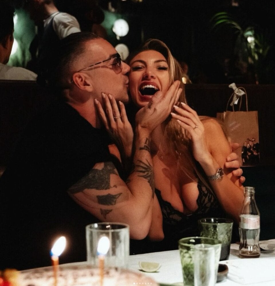 Nadine Krena feiert mit RAF Camora Geburtstag