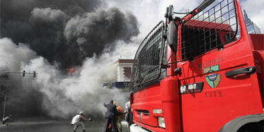 Großbrand wütet in der Innenstadt von Nairobi