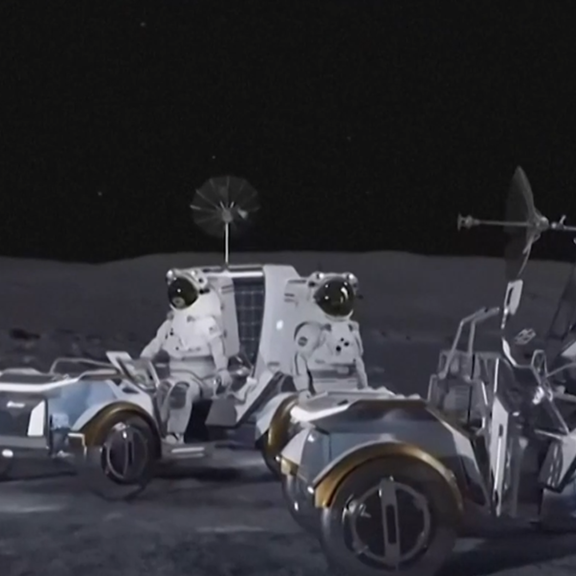 NASA plant dauerhafte Mondbasis & neue Mondfahrzeuge