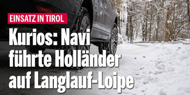 Kurios: Navi führte Holländer auf Langlauf-Loipe