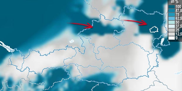 Wochenende verschwindet im dichten Nebel