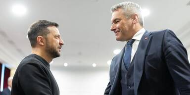 Wolodymyr Selenskyj und Karl Nehammer