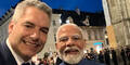 Nehammer-Selfie mit Indiens Premier Modi