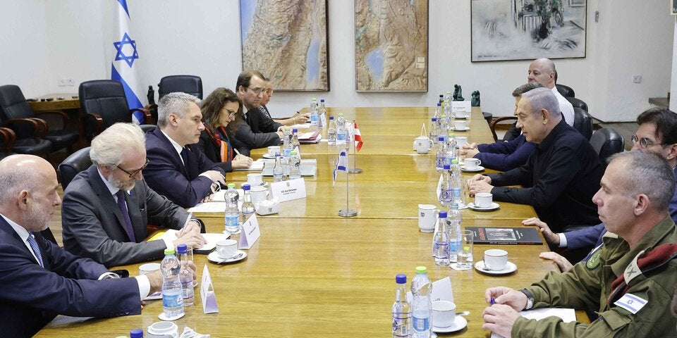 Kanzler Nehammer in Israel