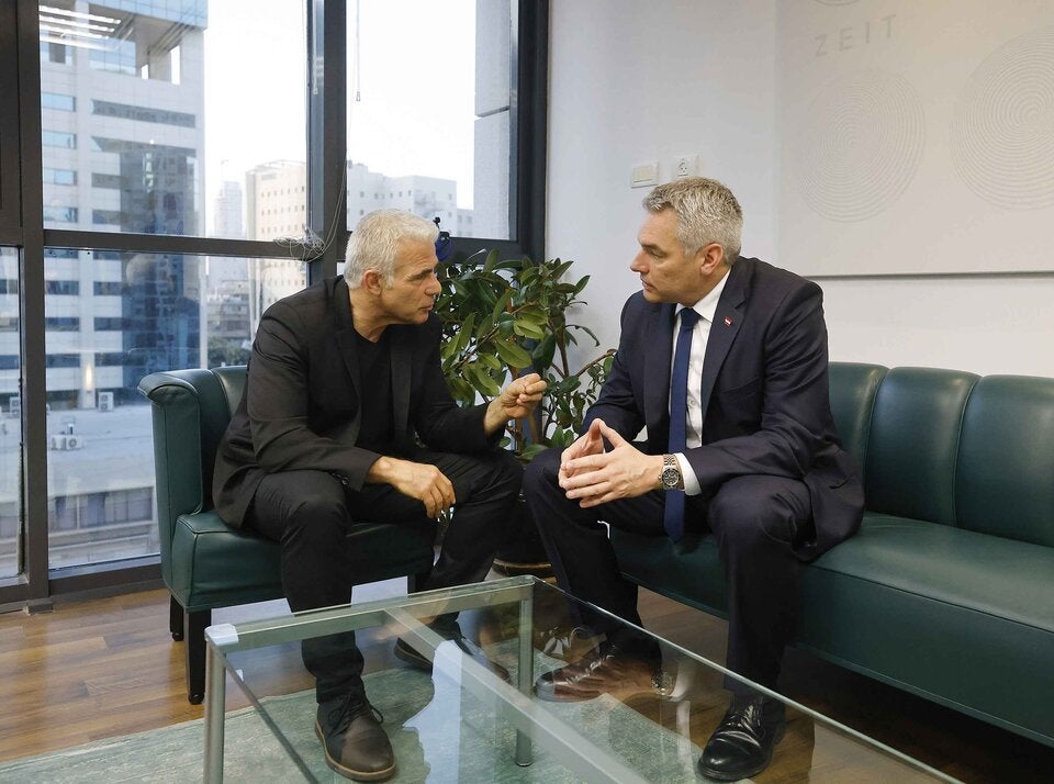 Kanzler Nehammer in Israel