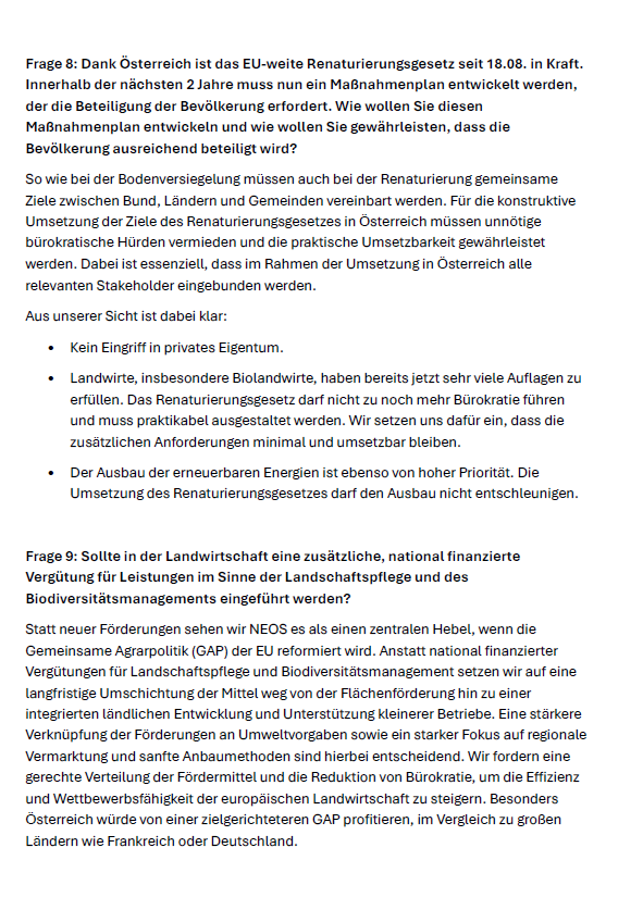 Tiere, Umwelt & Lebensmittel: Der große Parteien-Check zur Nationalratswahl 2024
