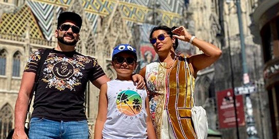 Anna Netrebko Familie Wien Stephansplatz