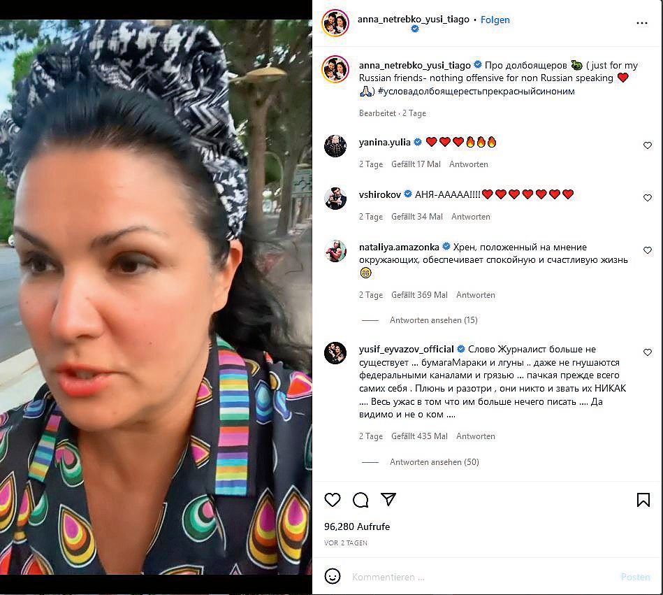 Netrebko sorgt wieder für Wirbel