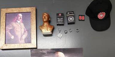 Schock: Kalaschnikow und NS-Flaggen in Wiener Wohnung