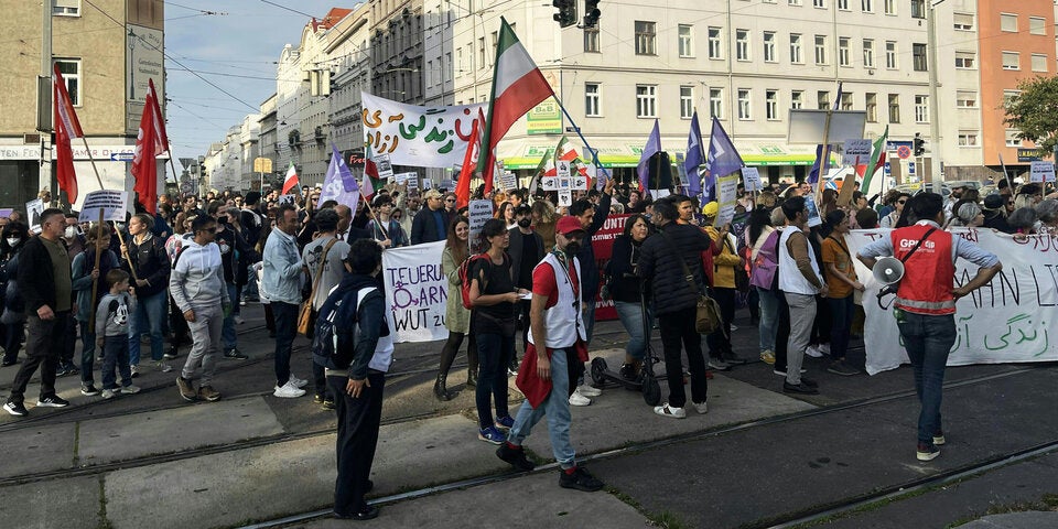 Tausende bei Iran-Demo in Wien