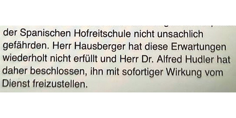 Lipizzaner-Skandal: Oberbereiter nach Kritik gefeuert