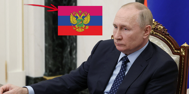Diese Flagge will Putin für ukrainische Stadt Charkiw