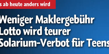 Was ab heute alles anders wird