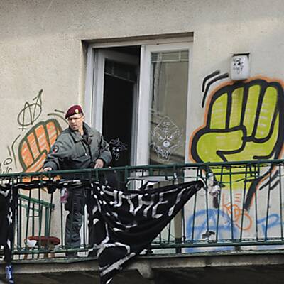 Besetztes Haus in Wien wird geräumt