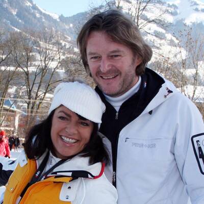 Stars bei der Abfahrt auf der Streif