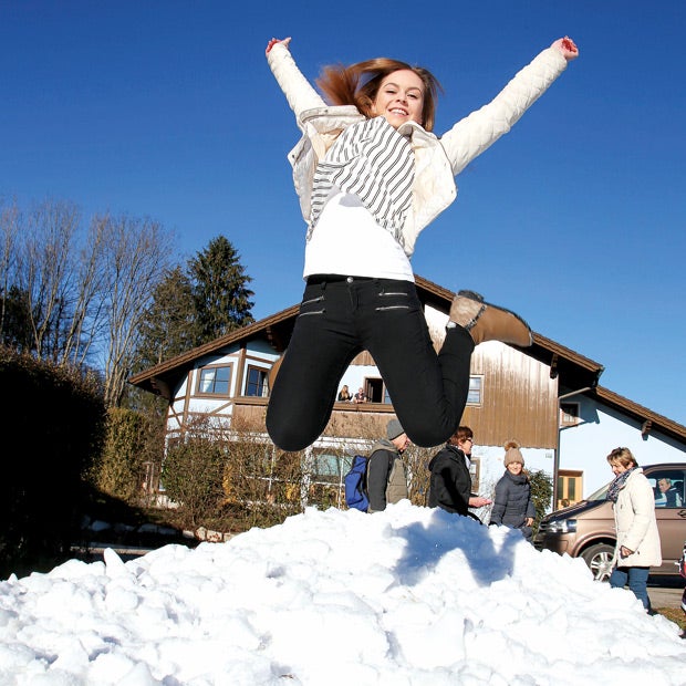 ÖSTERREICH schenkte 6 Tonnen Schnee