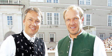 Maier-Show am Salzburger Domplatz