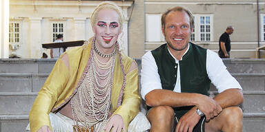 Maier-Show am Salzburger Domplatz