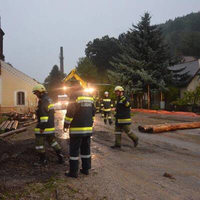 Hochwasser in Brixen im Thale 