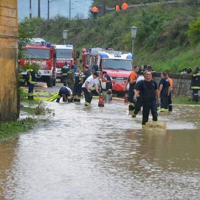 Hochwasser in Brixen im Thale 