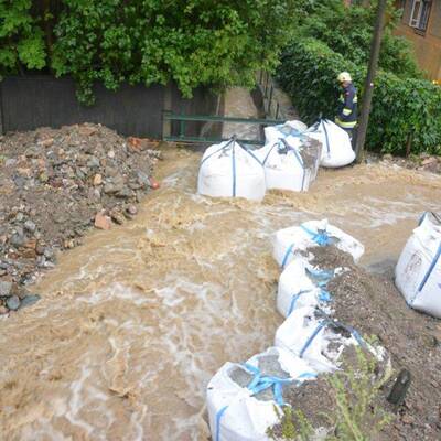 Hochwasser in Brixen im Thale 