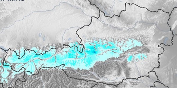 Auf den Bergen kommt Neuschnee