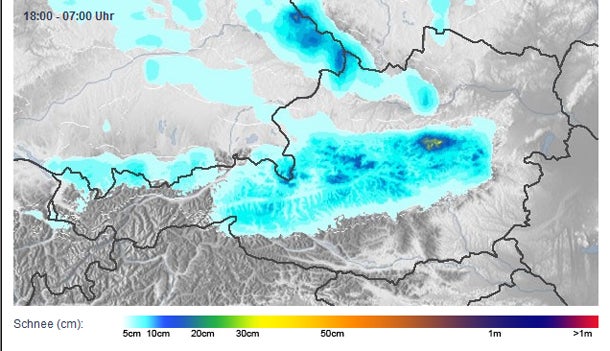 So viel Schnee bringt uns 