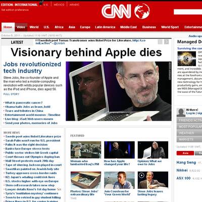 Weltweite Berichterstattung