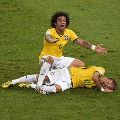 Brutalo-Foul an Neymar