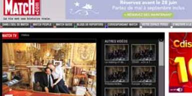 nicolas sarkozy carla bruni screenshot paris match