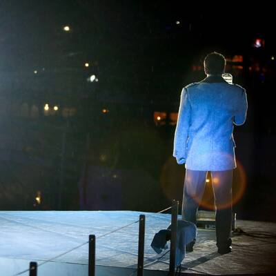 Der Ex-Governator und die Ski-Legende bei der Eröffnung der Ski-WM