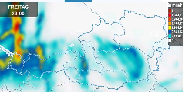 Starkregen überflutet Österreich