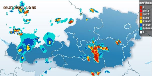 Sommer mit Abstrichen in Österreich