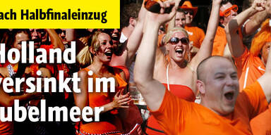 Holland versinkt im orangen Jubelmeer