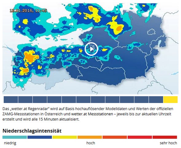 Wintersturm fegte über den Osten