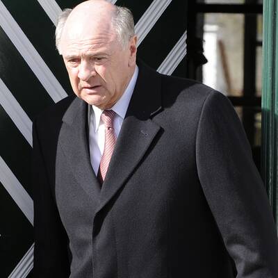 Am Nachmittag zeigt sich Pröll ganz entspannt