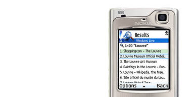 Windows Live Suche für Nokia