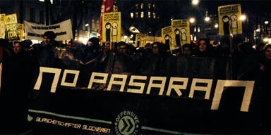 Pegida-Demo von Linken gestoppt