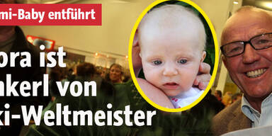 Baby Nora ist Enkerl von Ski-Weltmeister