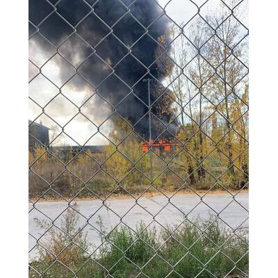 Großbrand in der Nordbahnhalle