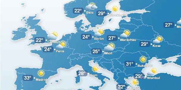 Hitzewelle in Nordeuropa