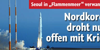 Nordkorea droht nun offen mit Krieg